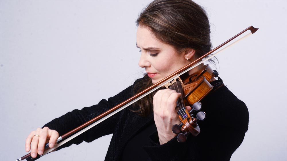 Unterricht mit der Violinistin Nina Karmon